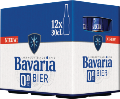 Bavaria 0.0% krat met 12 flesjes van 30cl Bavaria 0.0% krat met 12 flesjes van 30cl
